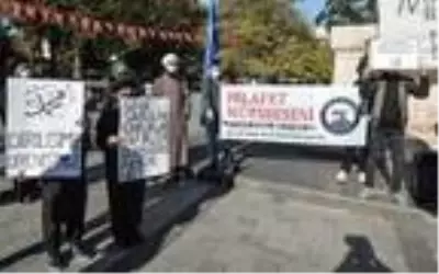 Saraçhane Parkı'nda Fransa protestosu