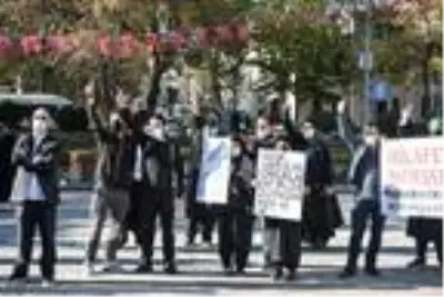 Saraçhane Parkı'nda Fransa protestosu