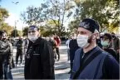 Saraçhane Parkı'nda Fransa protestosu