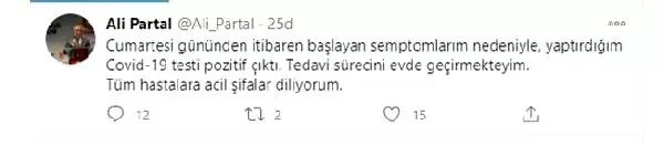 Silivri Kaymakamı Ali Partal'ın Covid 19 testi pozitif çıktı