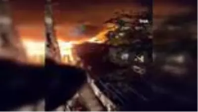 İki katlı binada korkudan yangın İki katlı binada korkudan yangın