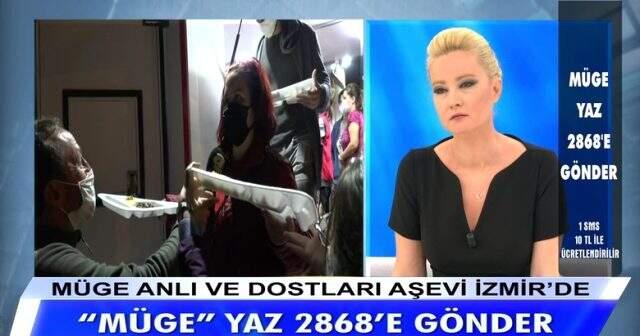 Müge Anlı, canlı yayında İzmir'deki depremzedeler için 3 milyon TL bağış topladı Müge Anlı, canlı yayında İzmir'deki depremzedeler için 3 milyon TL bağış topladı