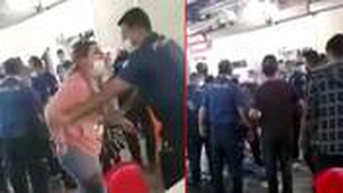 Polisin maske cezası yazmak istediği evli çift, ortalığı birbirine kattı! O anlar kamerada