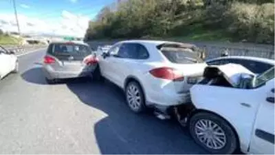 TEM Otoyolu'nda milyonluk zincirleme kaza