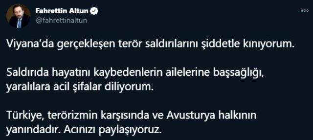 7 ölü, 15 yaralı! Viyana'da sinagog yakınlarındaki terör saldırısı sonrasında Türkiye'den kınama geldi