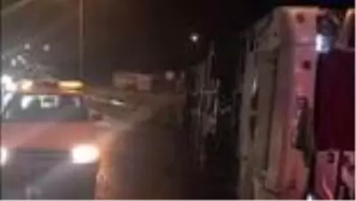 Gaziantep'te yolcu otobüsü devrildi: 12 yaralı
