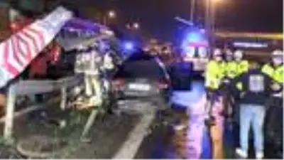 SARIYER'DE BARİYERLER OTOMOBİLE OK GİBİ SAPLANDI: 1 ÖLÜ SARIYER'DE BARİYERLER OTOMOBİLE OK GİBİ SAPLANDI: 1 ÖLÜ