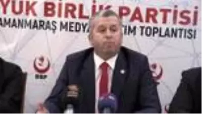 BBP Genel Başkan Yardımcısı Mahmut Yardımcıoğlu Kahramanmaraş'ta konuştu