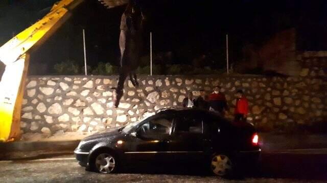Otomobilin çarptığı at aracın içine girdi! Talihsiz hayvan telef olurken kazada 1 kişi yaralandı Otomobilin çarptığı at aracın içine girdi! Talihsiz hayvan telef olurken kazada 1 kişi yaralandı