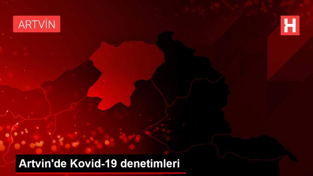 Artvin'de Kovid-19 denetimleri