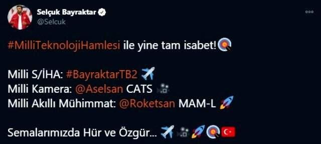 Bayraktar TB2 SİHA milli kamera ilk test atışını başarıyla gerçekleştirdi