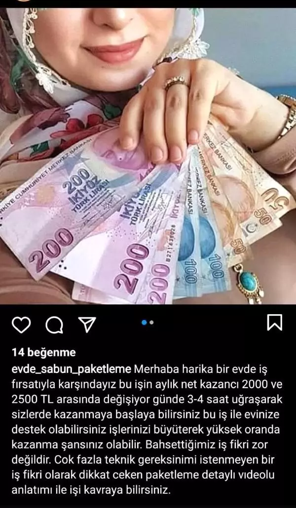 Son dakika haberleri&hellip; &quot;Evde sabun paketleyerek kazanın&quot; dediler, ev