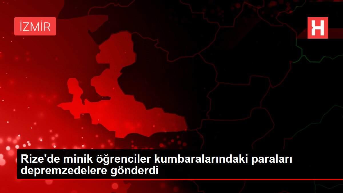 Rize�de minik öğrenciler kumbaralarındaki paraları depremzedelere