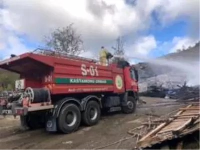 Son dakika haberi: Kastamonu'da köyde yangın