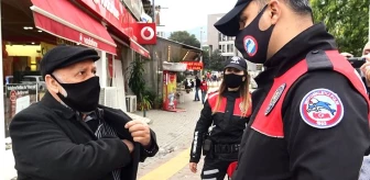 Bursa'da koronavirüs denetimi yapan polis, Suriyeli vatandaşı Arapça uyardı