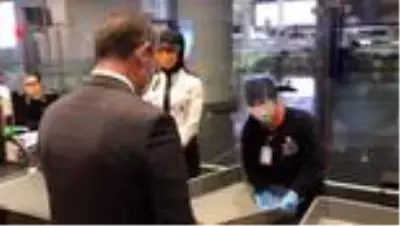 İstanbul Havalimanı'nda Kovid-19 denetimi yapıldı İstanbul Havalimanı'nda Kovid-19 denetimi yapıldı