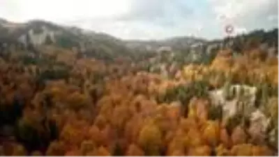 Tarihi ilçenin sonbahar manzaraları görsel şölen sunuyor Tarihi ilçenin sonbahar manzaraları görsel şölen sunuyor
