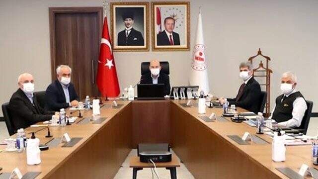 Koronavirüs tedavisi tamamlanan Bakan Soylu, Güvenlik ve Koordinasyon Toplantısı'na katıldı