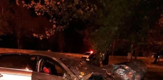 Otomobil, elektrik trafosuna çarptı: 5 yaralı