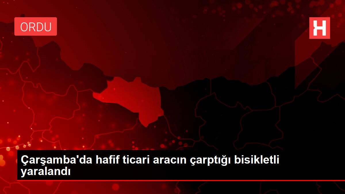 Çarşamba'da hafif ticari aracın çarptığı bisikletli yaralandı