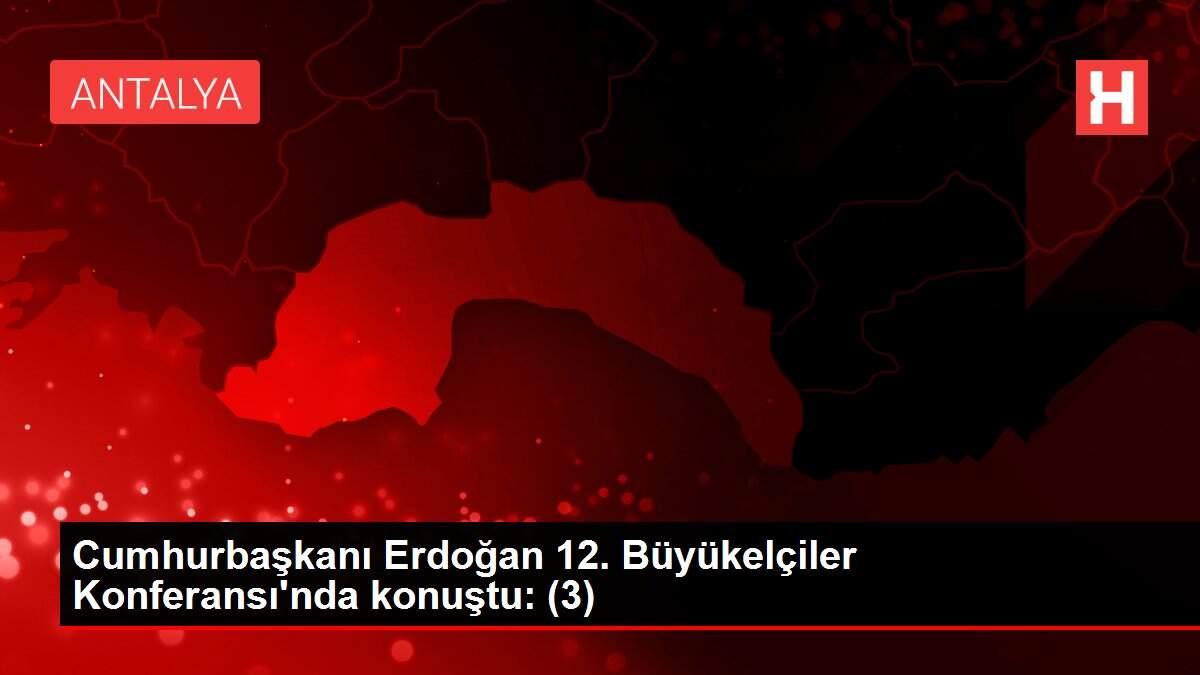 Son dakika haber... Cumhurbaşkanı Erdoğan 12. Büyükelçiler Konferansı'nda konuştu: (3)