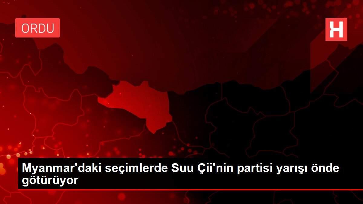 Myanmar'daki seçimlerde Suu Çii'nin partisi yarışı önde götürüyor Myanmar'daki seçimlerde Suu Çii'nin partisi yarışı önde götürüyor