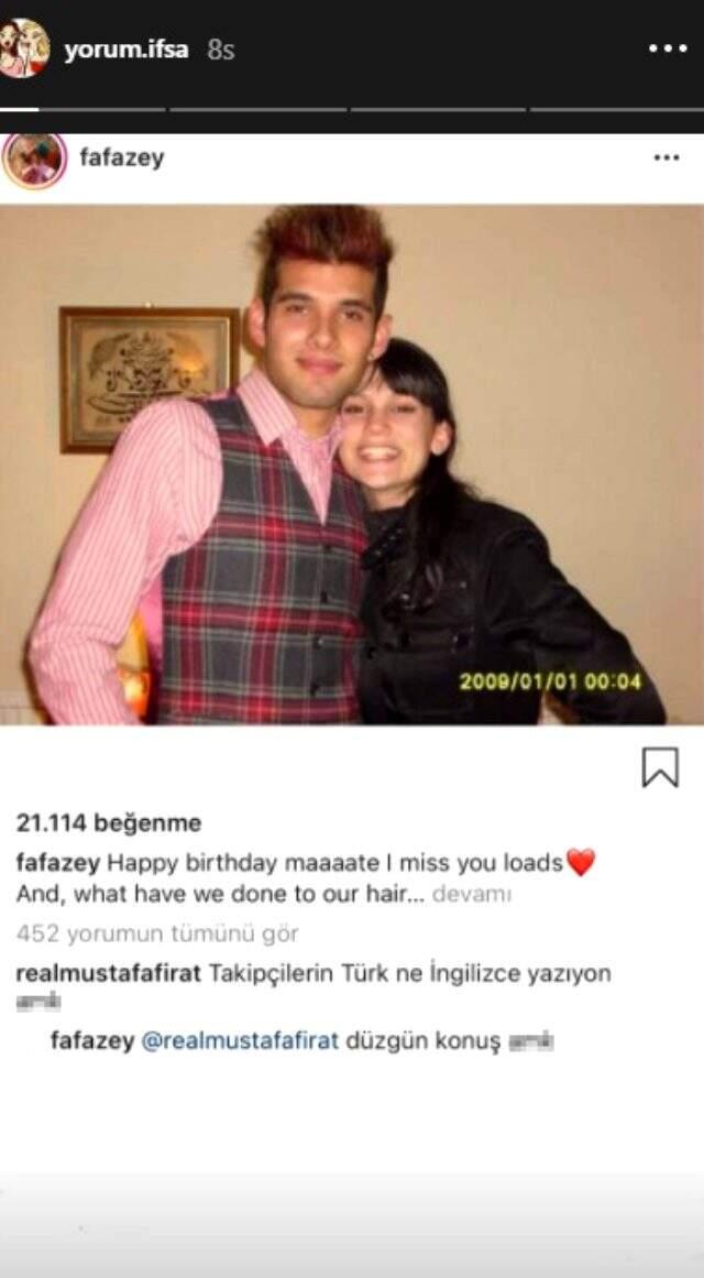 Actress Farah Zeynep Abdullah replied to her follower who swore at her