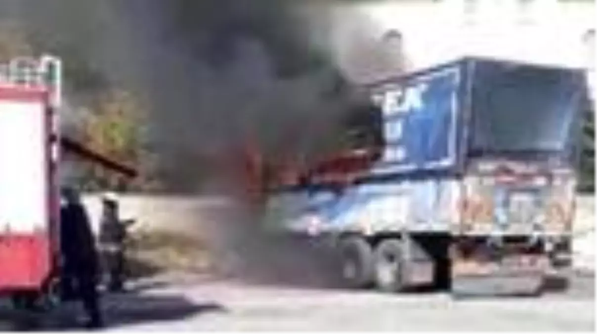 Park halindeki kamyon kundaklandı