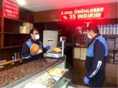 Bafra'da fırınlarda gramaj denetimi Bafra'da fırınlarda gramaj denetimi