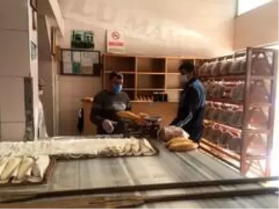 Bafra'da fırınlarda gramaj denetimi Bafra'da fırınlarda gramaj denetimi