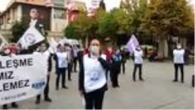 TÜM BEL-SEN üyelerinden toplu sözleşme protestosu TÜM BEL-SEN üyelerinden toplu sözleşme protestosu