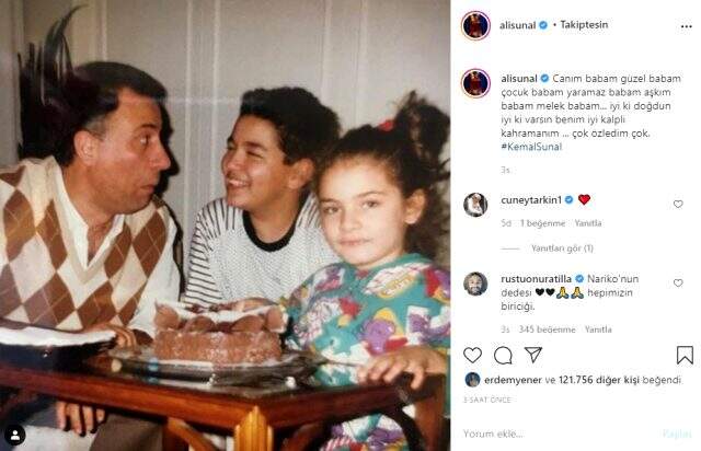 Ali Sunal'dan babasının doğum gününe özel duygusal paylaşım Ali Sunal'dan babasının doğum gününe özel duygusal paylaşım