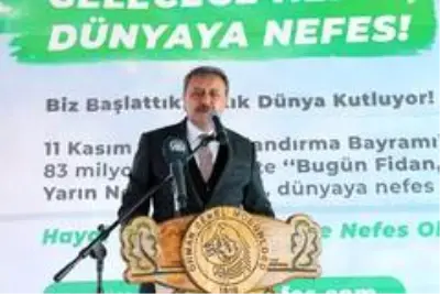 Balıkesir'de 10 bin fidan toprakla buluştu Balıkesir'de 10 bin fidan toprakla buluştu