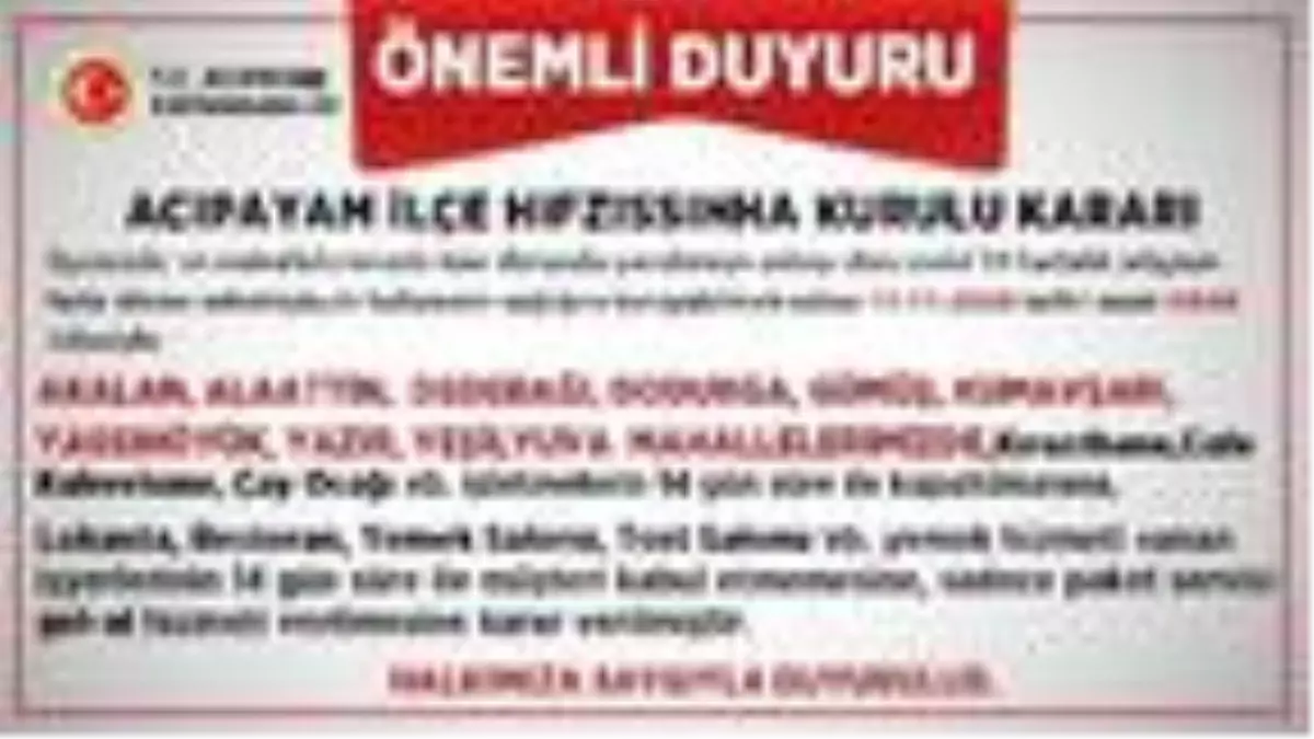 Denizli'de, 9 mahalledeki kafe ve kahvelere 'koronavirüs' kısıtlaması