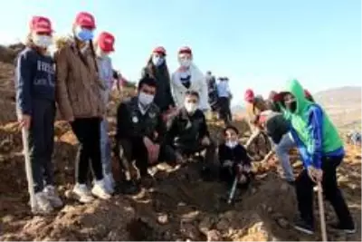 Fidan dikim etkinliğinde öğrenciler birbirine meydan okudu Fidan dikim etkinliğinde öğrenciler birbirine meydan okudu