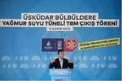 Üsküdar'da Bülbüldere yağmur suyu tünelinde son delme işlemi Üsküdar'da Bülbüldere yağmur suyu tünelinde son delme işlemi