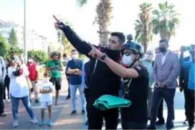 Antalya semalarında Türk ve Azerbaycan bayrakları dalgalandı Antalya semalarında Türk ve Azerbaycan bayrakları dalgalandı