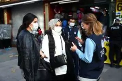 Bağcılar'da sigara ve maske denetimi Bağcılar'da sigara ve maske denetimi