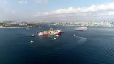 Kanuni sondaj gemisi Karadeniz'e uğurlandı