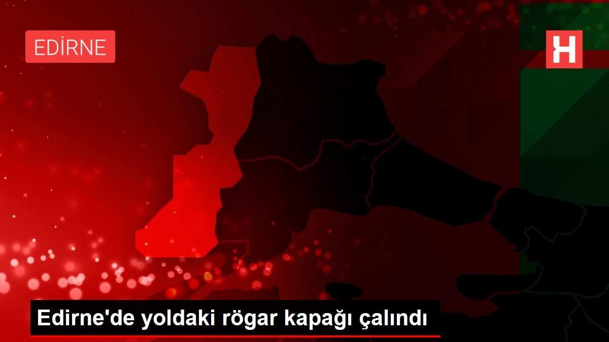 Edirne'de yoldaki rögar kapağı çalındı Edirne'de yoldaki rögar kapağı çalındı