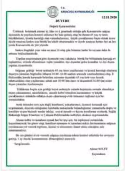 Karacasu'da günlük vaka sayıları kritik seviyede