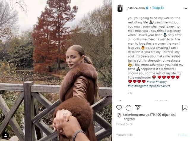 Patrice Evra, model sevgilisi Margaux Alexandra ile nişanlandı