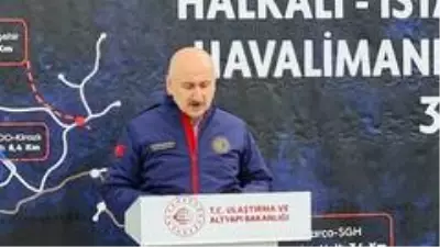 Son dakika: Ulaştırma ve Altyapı Bakanı Karaismailoğlu, Halkalı-İstanbul Havalimanı Metro Hattı'nda açıklama yaptı Açıklaması Son dakika: Ulaştırma ve Altyapı Bakanı Karaismailoğlu, Halkalı-İstanbul Havalimanı Metro Hattı'nda açıklama yaptı Açıklaması