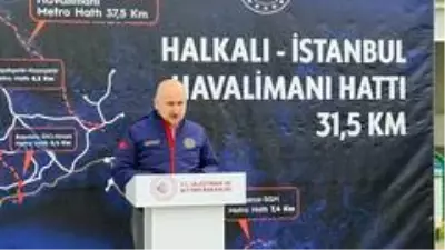 Son dakika: Ulaştırma ve Altyapı Bakanı Karaismailoğlu, Halkalı-İstanbul Havalimanı Metro Hattı'nda açıklama yaptı Açıklaması Son dakika: Ulaştırma ve Altyapı Bakanı Karaismailoğlu, Halkalı-İstanbul Havalimanı Metro Hattı'nda açıklama yaptı Açıklaması