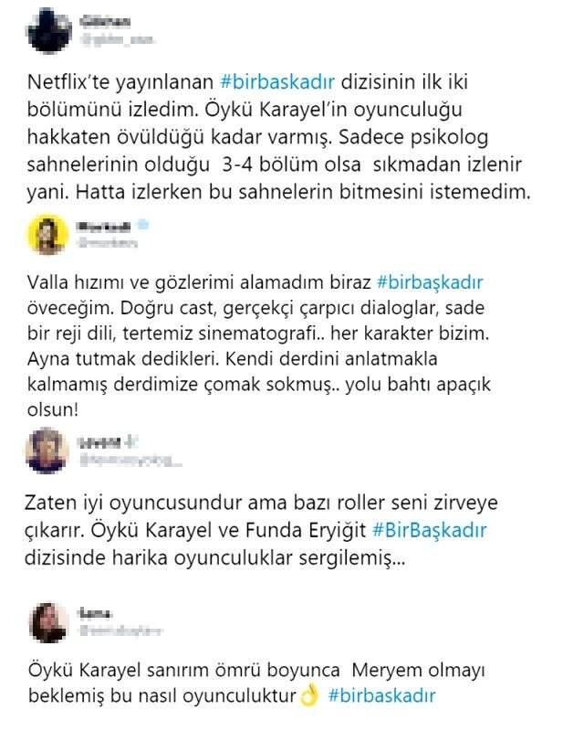 Bir Başkadır'ın başrol oyuncusu Öykü Karayel, performansıyla tam not aldı Bir Başkadır'ın başrol oyuncusu Öykü Karayel, performansıyla tam not aldı