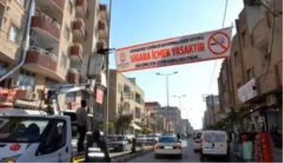 Kızıltepe'de sigara yasağına karşı uyarıcı afişler asılıyor Kızıltepe'de sigara yasağına karşı uyarıcı afişler asılıyor