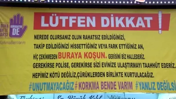 Bakirkoy De Kadina Siddete Karsi Anlamli Afis Kadinlardan Destek Yagdi