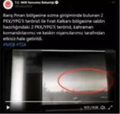 MSB: 4 PKK/YPG'li terörist etkisiz hale getirildi MSB: 4 PKK/YPG'li terörist etkisiz hale getirildi