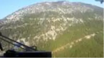 Yıldırım düştü, orman yangını çıktı Yıldırım düştü, orman yangını çıktı