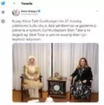 Emine Erdoğan, KKTC'nin 37'nci kuruluş yılını kutladı Emine Erdoğan, KKTC'nin 37'nci kuruluş yılını kutladı